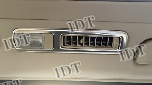 IDT トヨタ 20系 アルファード ヴェルファイア リアルームランプカバー リアエアコンカバー ガーニッシュ グローブボックス シルバーの画像5