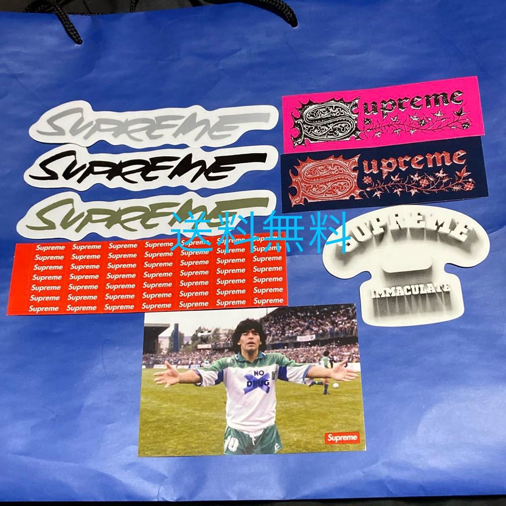 送料込み Supreme 24SS Sticker Set Box Logo Maradona Futura シュプリーム ステッカー セット ボックスロゴ フューチャラ マラドーナ_画像1