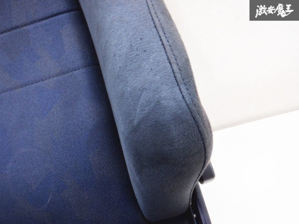 売り切り! RECARO レカロ SR-VF シート セミバケ セミバケットシート バックロゴ有り 両側三角ダイヤル式 ブルー リクライニング動作確認済_画像8