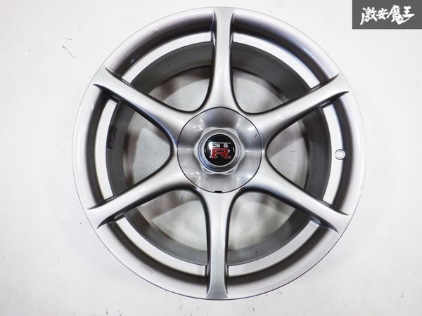 希少◎美品 純正 BNR34 スカイライン GT-R VスペックII Nur ニュル 後期 FORGED 鍛造 18インチ 9J +30 5穴 PCD114.3 ホイール AA310 SK41_画像2