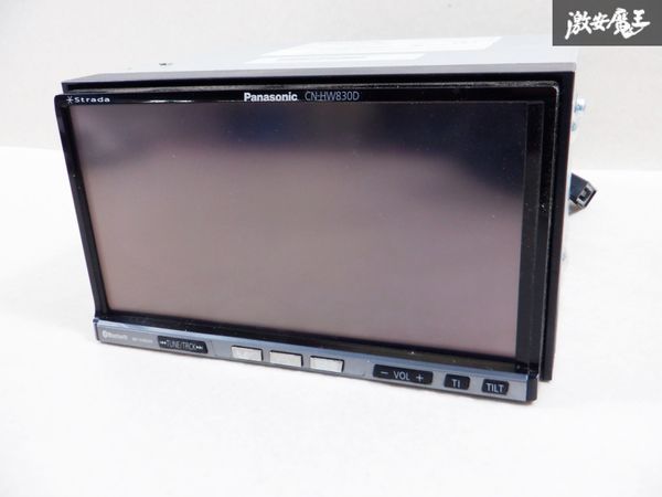 Panasonic パナソニック スバル純正 OP HDDナビ CN-HW830DFA CD DVD カーナビ 棚D5_画像4