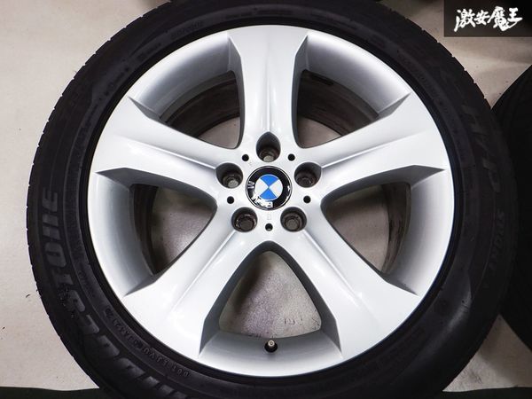 きれい!! BMW純正 E71 X6 19インチ 9J +48 10J +21 5穴 PCD120 ブリヂストン 255/50R19 285/45R19 4本セット_画像2