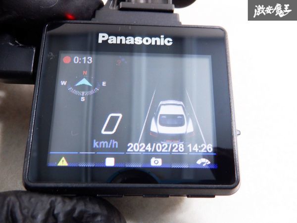 保証付 動作OK Panasonic パナソニック ドライブレコーダー CA-XDR71GD ドラレコ 電源付 棚M4J_画像3