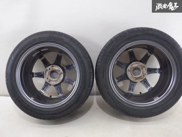 美品!! ENKEI Racing エンケイ スポーツ PF07 15インチ 6J +43 4穴 4H PCD100 ホイール ブリヂストン POTENZA RE004 195/55R15 85W タイヤ_画像7