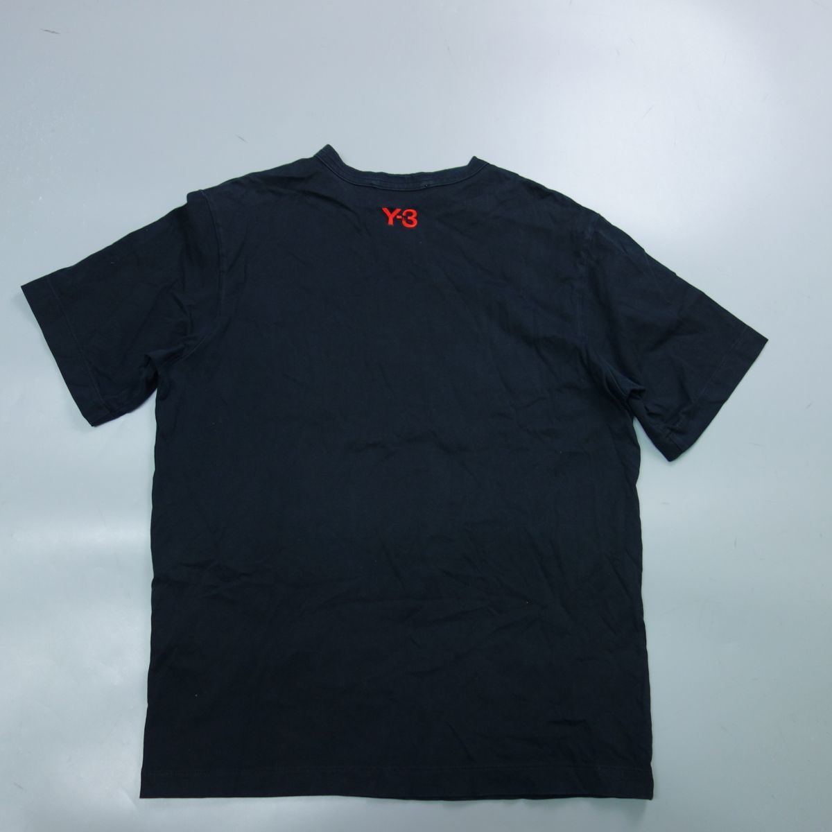 Y-3 adidas アディダス ヨウジヤマモト フェイスプリント ロゴ刺繍 半袖Tシャツ 黒 メンズ XS_画像6