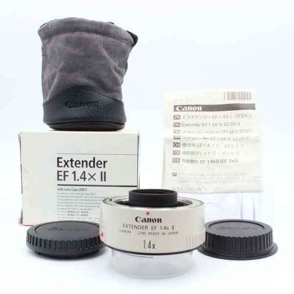 【新品同様】 Canon キヤノン EXTENDER エクステンダー EF 1.4x II 元箱 付属品付き CANON キャノン 1.4X 1.4× 31001