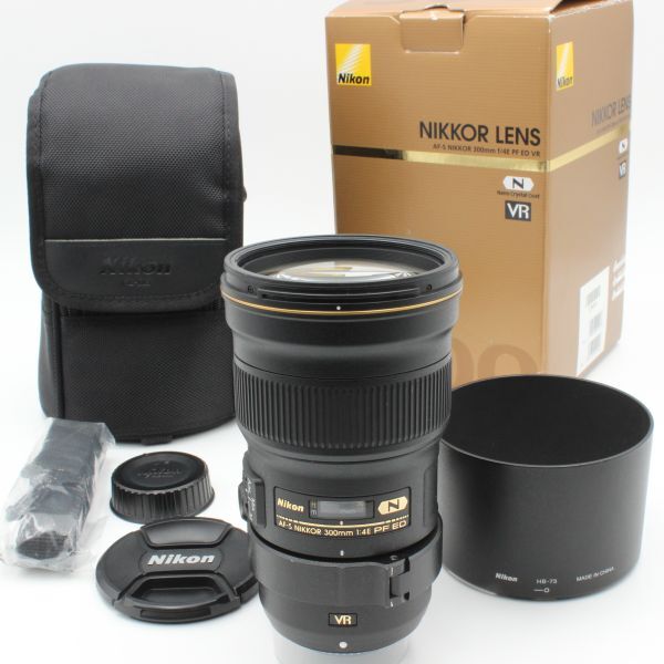 【極美品】 Nikon ニコン AF-S NIKKOR 300mm f4 E PF ED VR 三脚座 元箱 付属品付き nikon 32032_画像1