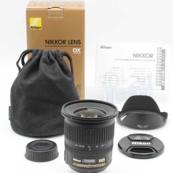 【新品同様】 Nikon ニコン DX AF-S NIKKOR 10-24mm f3.5-4.5 G ED 元箱 付属品付き nikon NIKON 32017