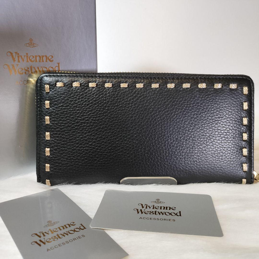 83 Vivienne Westwoodヴィヴィアン長財布 ブラック 新品未使用_画像2