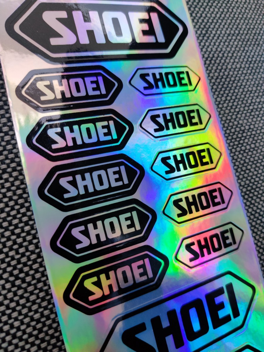 Motorcycle & Helmet Laser Rainbow Sticker□レーザー“ホログラム”反射バイクステッカー/#SHOEI●RS087×2枚セット：送料込み1199円_画像6