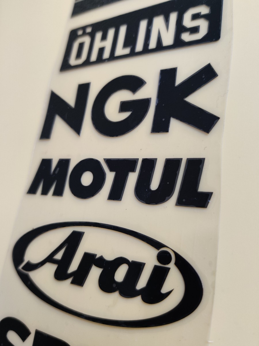 Bike & Helmet Sticker/Black□防水+“反射”バイクステッカー#Mobil#Arai■RS506/Black×1枚：Special Price！699円_画像7