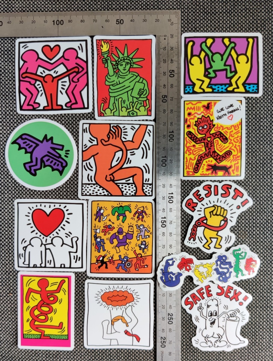 Keith Haring“Art”ステッカー集-A#キース・ヘリング#Keith Haring“Art”Sticker's■Artステッカー集×51枚セット：Special Price！899円_画像5