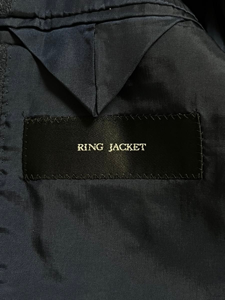 RING JACKET リングヂャケット ウール アルパカ混 ネイビー チェスター テーラード コート 446 様々なジャケットに