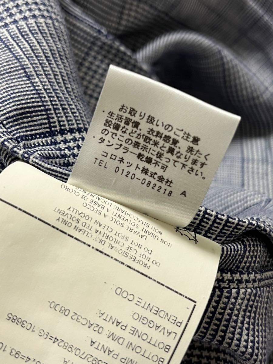 BOGLIOLI DOVER ボリオリ 名作 ドーバー グレンチェック リネン BOGLIOLI DOVER ボリオリ 名作 ドーバー グレンチェック リネン