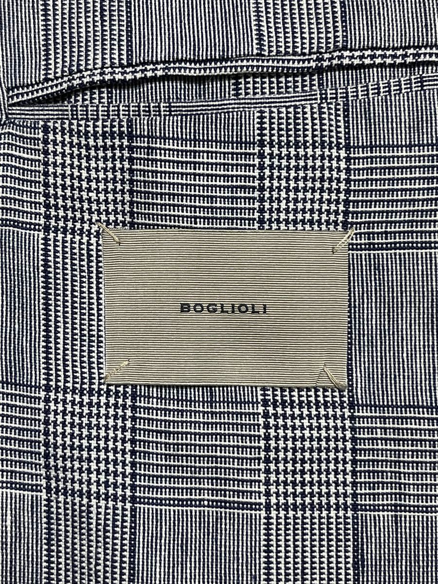 BOGLIOLI DOVER ボリオリ 名作 ドーバー グレンチェック リネン BOGLIOLI DOVER ボリオリ 名作 ドーバー グレンチェック リネン