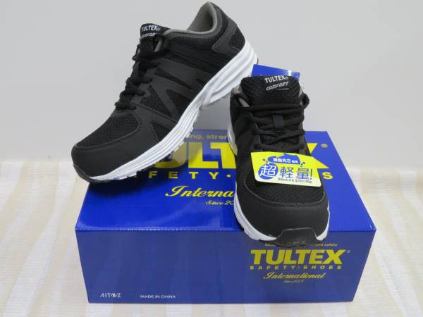  I tosTULTEX super light weight resin . core safety shoes AZ-51649[010 black *27.0cm] light work oriented goods ., prompt decision 2250 jpy *
