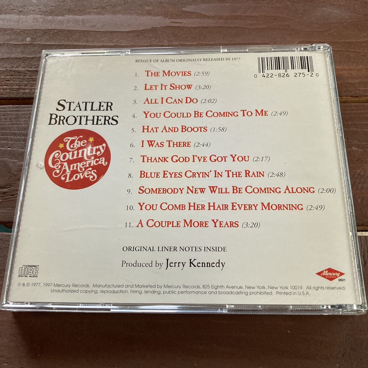 希少♪輸入盤CD★Statler Brothers/The Country America Loves★スタトラー・ブラザーズ/カントリー・ゴスペル_画像2