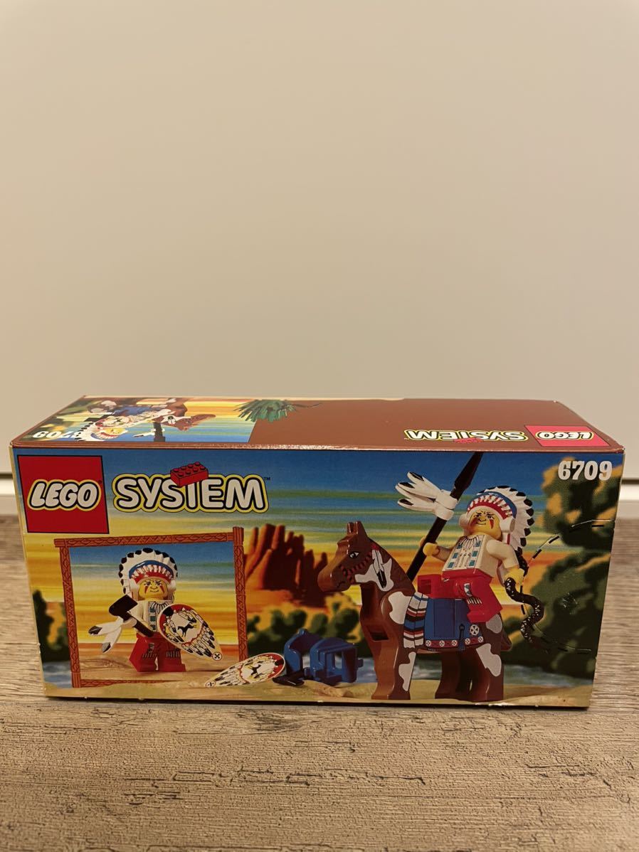 廃番品 未開封 1997年発売 LEGO レゴ SYSTEM 6709 インディアンの酋長 WESTERN インディアン ウェスタン 馬 イーグルアイ フィギュア_画像3