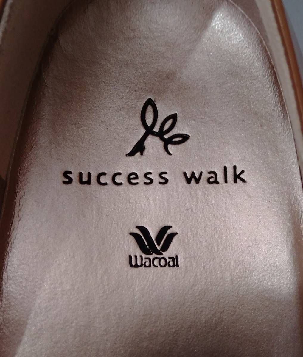 Wacoal Wacoal success walksakses walk pumps heel lady's 24cm tea color series brown group 