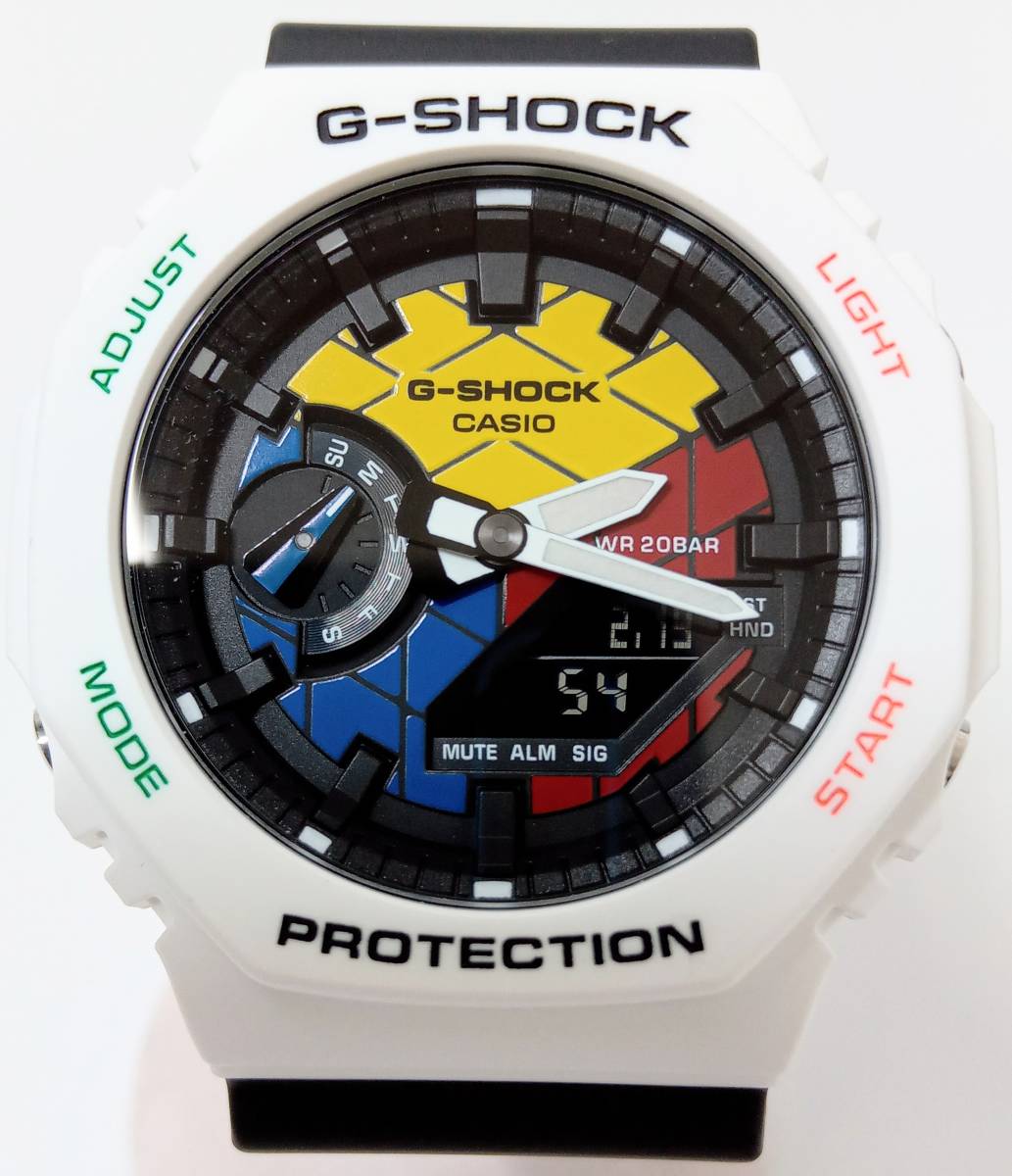 【美品】　CASIO　G-SHOCK×Rubik’s　ルービックキューブコラボ　GAE-2100RC クォーツ　替えベゼル付　箱付　店舗受取可_画像1