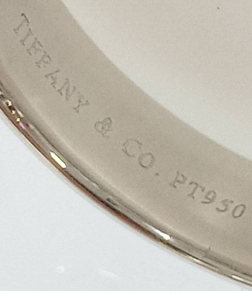 TIFFANY＆Co. (T&Co.) ティファニー Pt950 ダイヤ 0.25ct 9号 リング_画像4