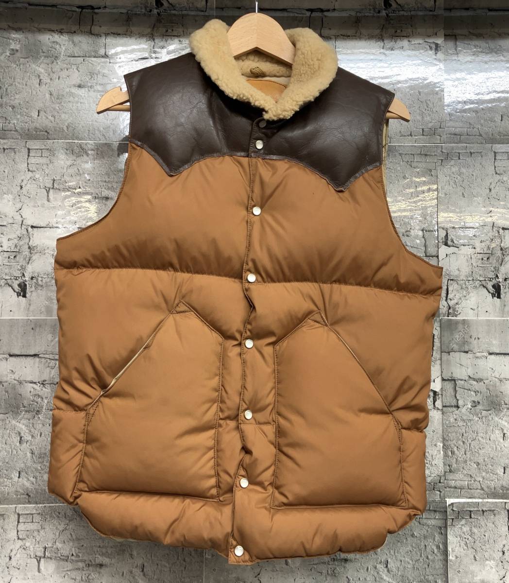 Rocky Mountain Featherbed ロッキーマウンテン フェザーベッド CHRISTY VEST ダウンベスト サイズ38 ブラウン_画像1