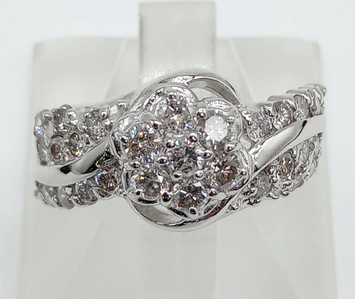 【楽ギフ_のし宛書】 Pt900 プラチナ リング #13.5 13.5号 ダイヤ 1.00ct 総重量5.7g 指輪 プラチナ台