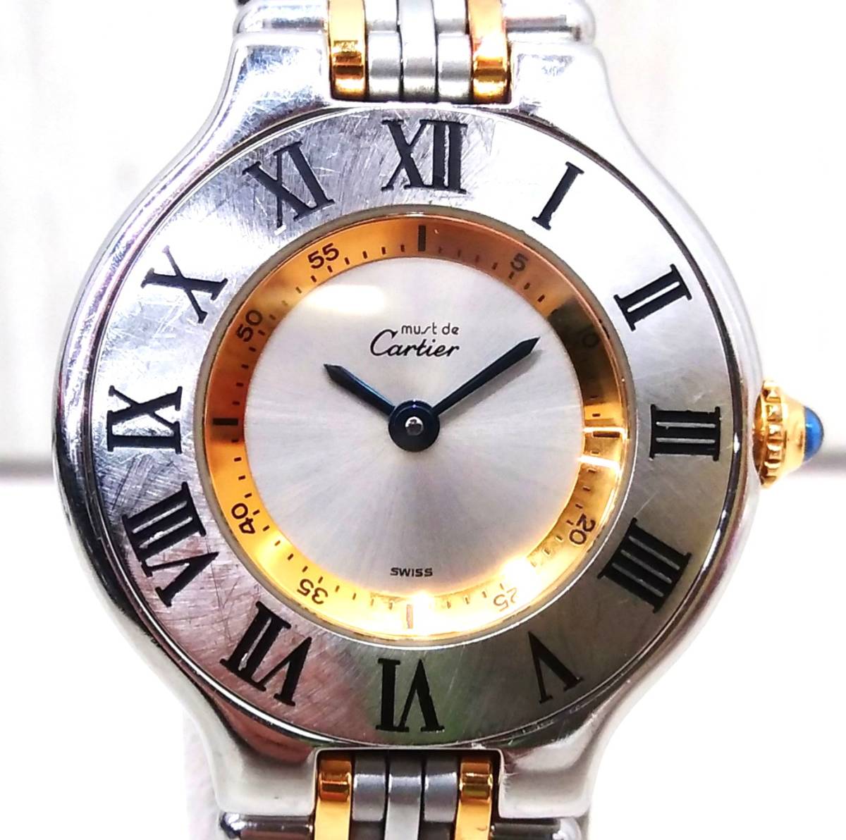 Cartier Cartier must 21 Must Van ti Anne 1340|PL87*** кварц наручные часы [2024/02* батарейка заменен ]