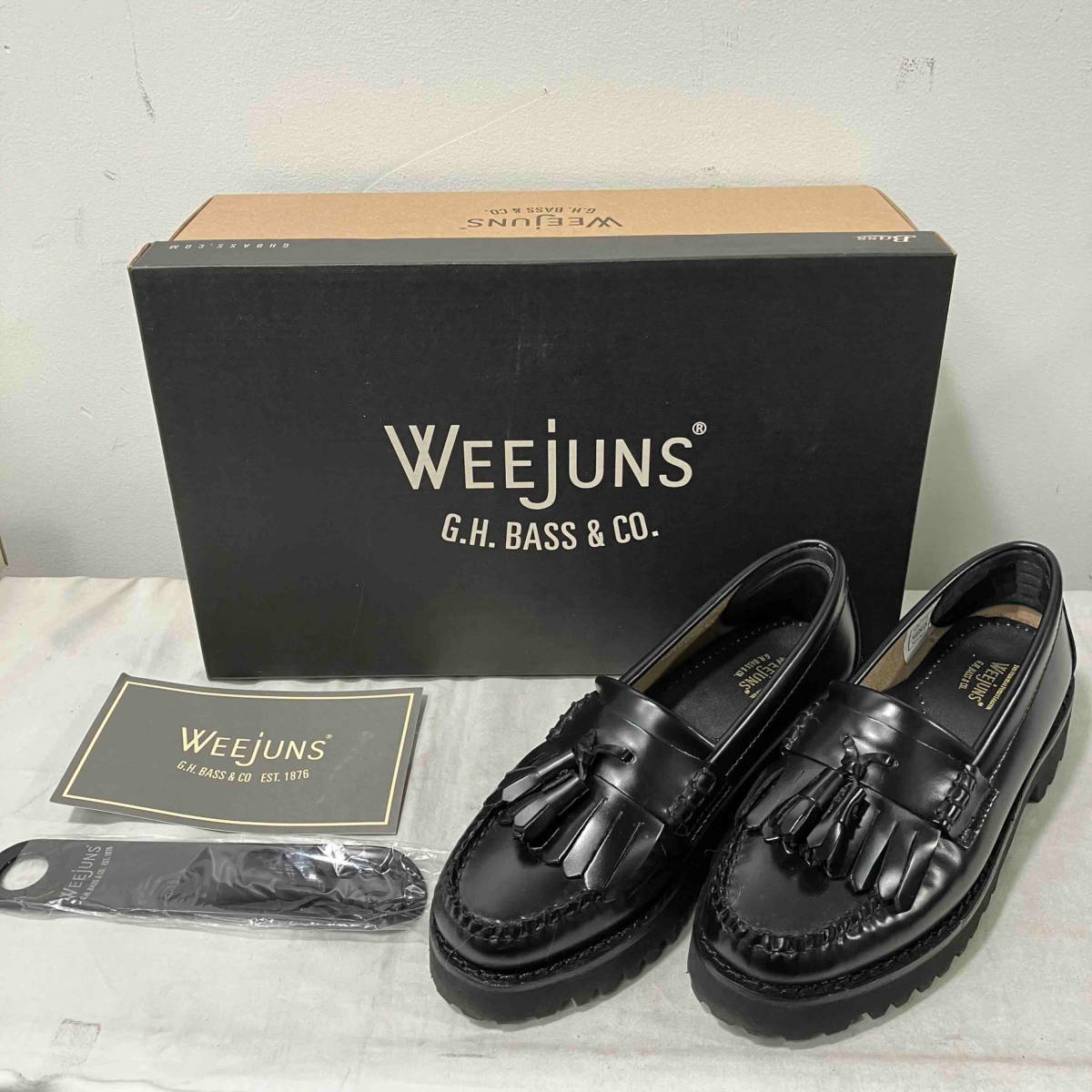 GH.BASS Tassel Loafers Size:UK2.5 EU35.5 US4.5 Black ジーエイチバス タッセルローファー パンプス ブラック サイズ:21.5cm