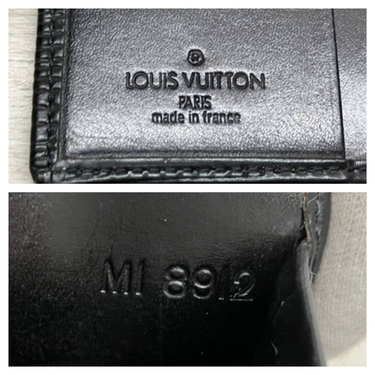 LOUIS VUITTON ルイヴィトン エピ MI8912 手帳カバー ブラック_画像5