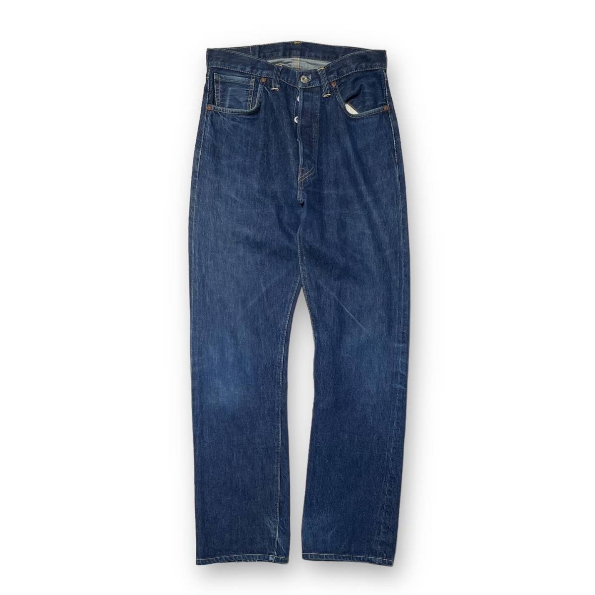 99年製 LEVI’S 44年大戦モデル復刻 ストレートデニム S501XX 44501-0022 インディゴブルー W31 L36 リーバイス 店舗受取可