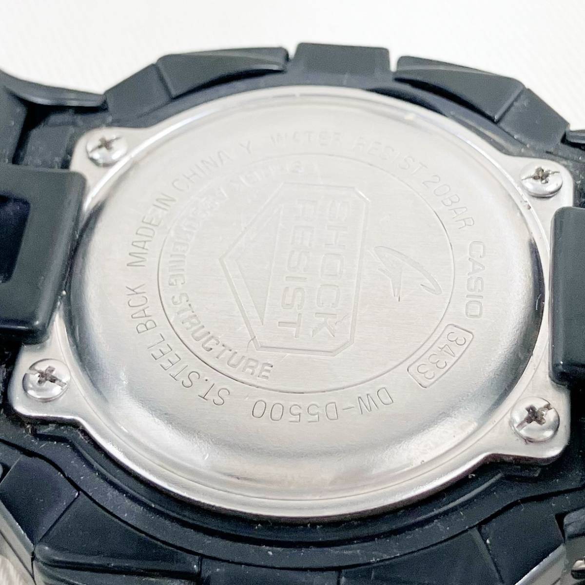 【ジャンク】 CASIO カシオ G-SHOCK ジーショック DW-D5500 クォーツ式 付属品なし 腕時計_画像7