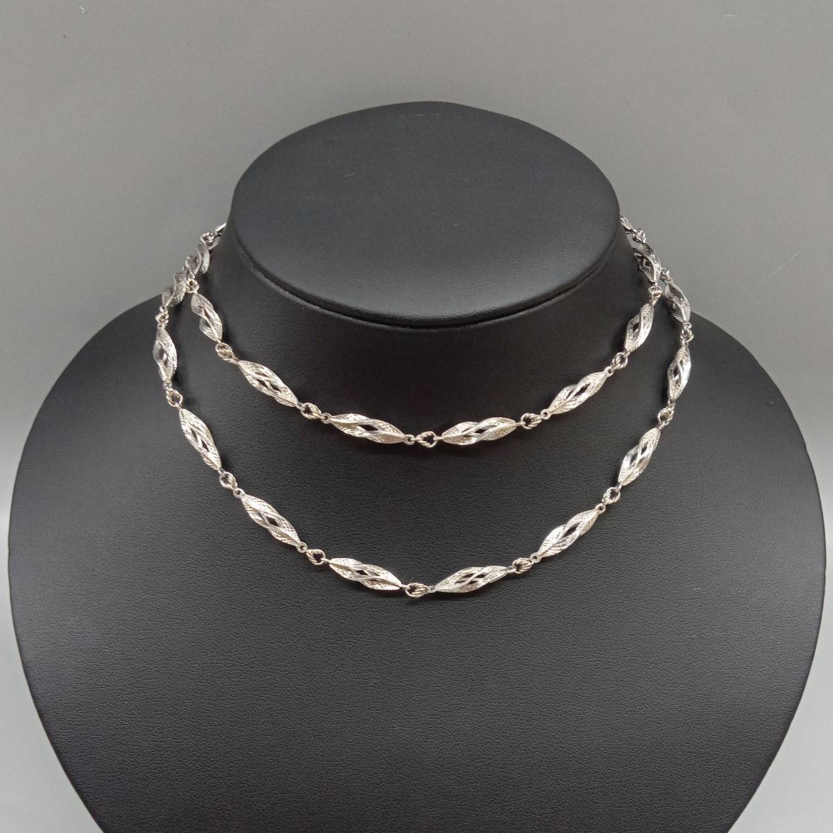 国内最安値! 【 スクリューチェーン 】Pt850 プラチナ ネックレス 70cm 32.7g デザインチェーン アクセサリー 重ね付け 店舗受取可 プラチナ