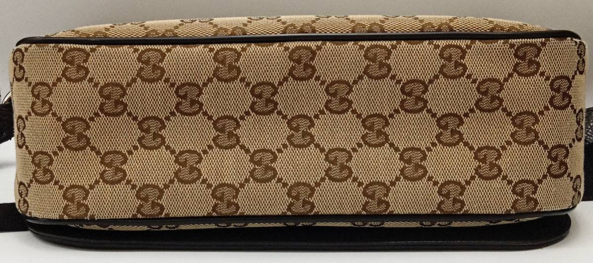 鑑定書付き GUCCI GGキャンバス 449172 ショルダー バッグ 店舗受取可_画像3