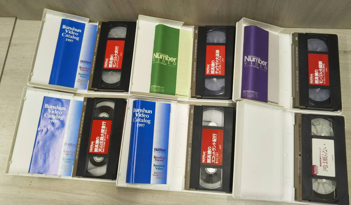 VHS Kaikou Takeshi Sport Graphic Number VIDEO videotape 6 pcs set Bungeishunju fishing fishing 