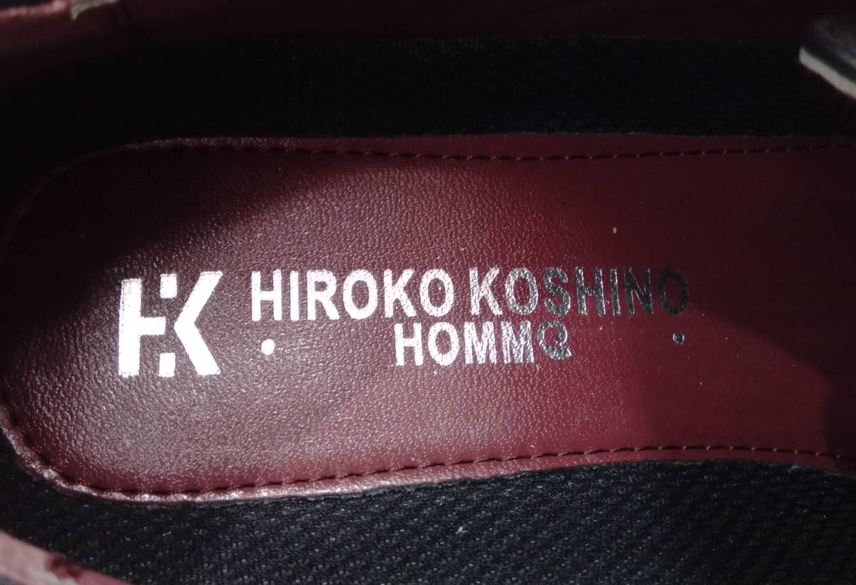 美品 HIROKO KOSHINO HOMME ヒロココシノオム ビジネスシューズ メンズ 25.0cm 黒 ブラック_画像6