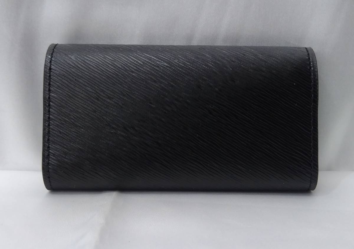 Dubeige ドゥベージュ 4連キーケース カードケース 黒 ブラック 馬革 牛革 レザー 型押しロゴ 日本製 MADE IN JAPAN_画像3
