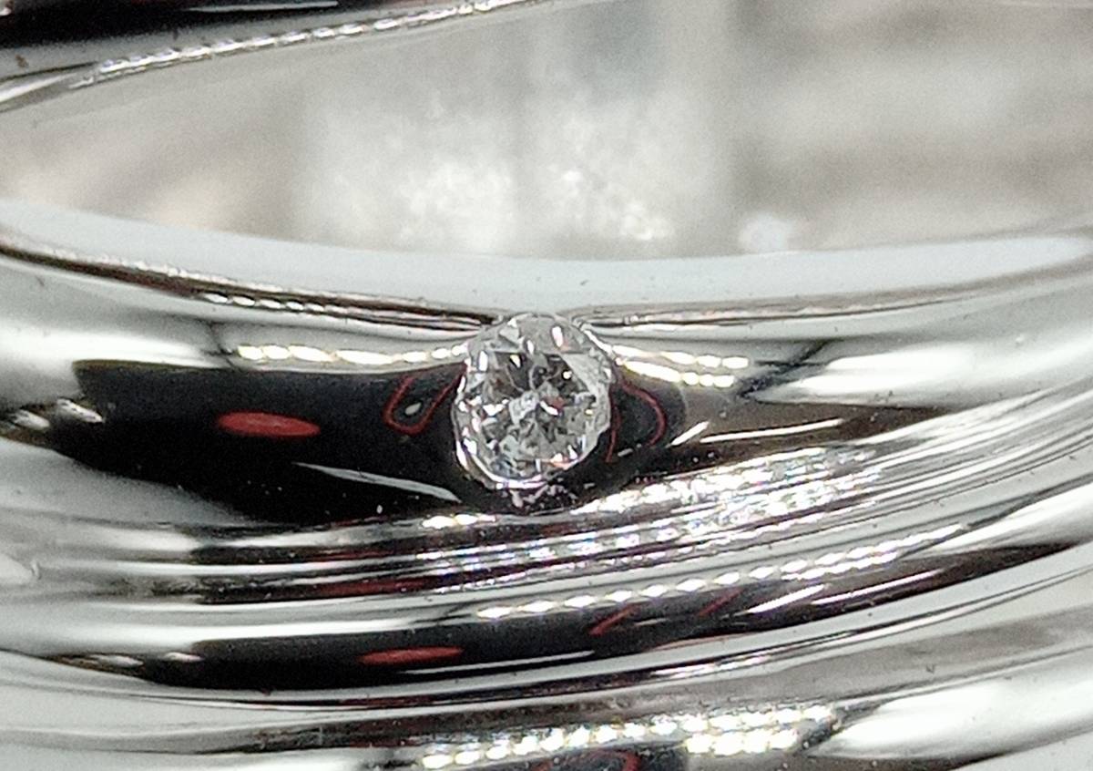 K18 18金 リング ＃16 16号 ダイヤ 0.02ct 総重量7.9g 指輪_画像5