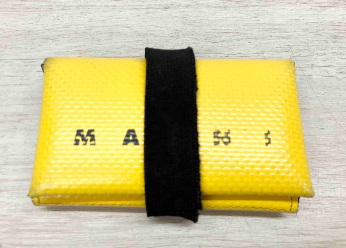 MARNI マルニ 2019 Mini Wallet PFMI0007U0 ミニウォレット 財布 イエロー_画像1