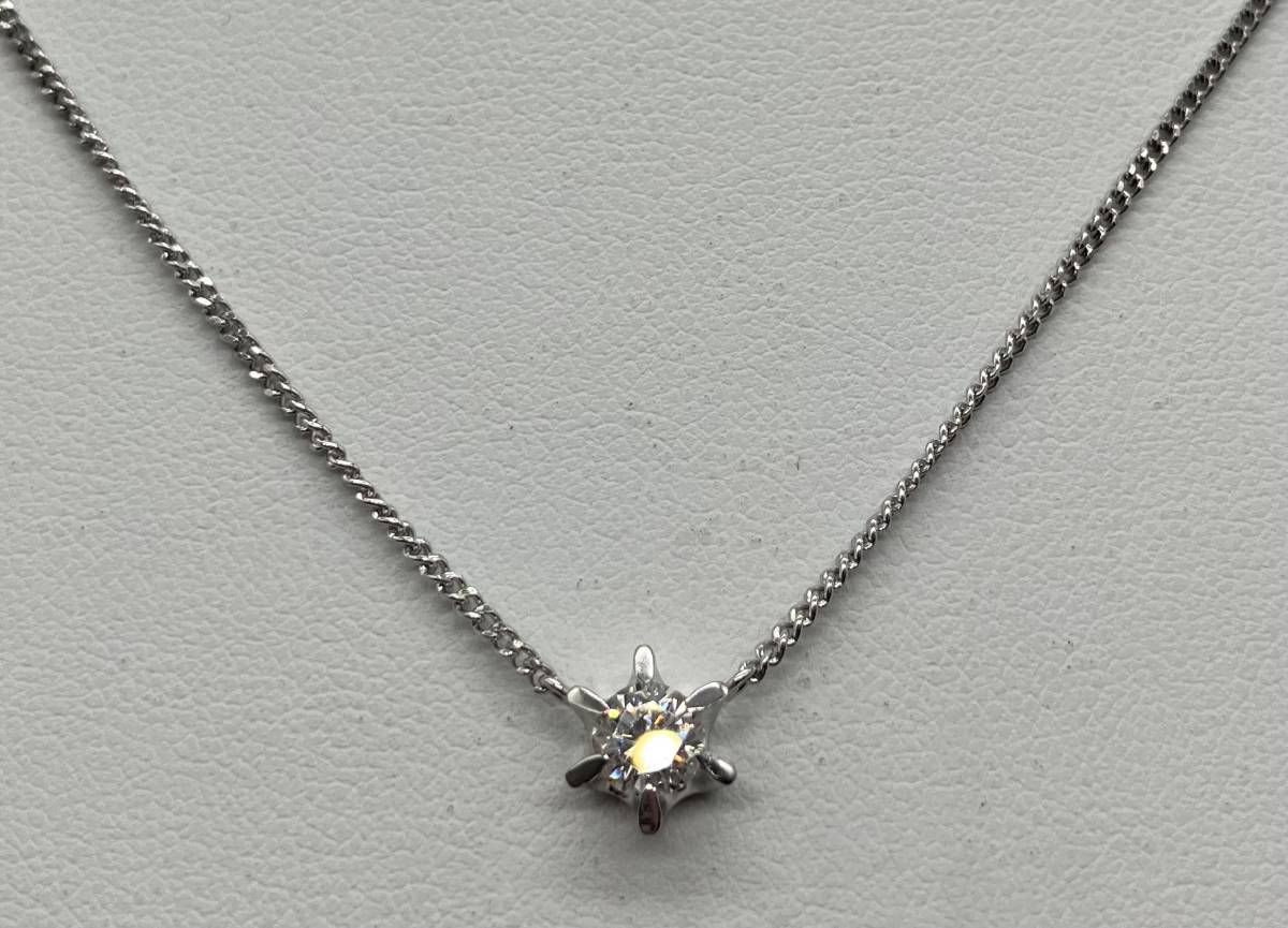 最新人気 【簡易鑑定書】Pt900 Pt850 ネックレス ダイヤモンド プラチナ 4.6g 40cm D0.505ct プラチナ