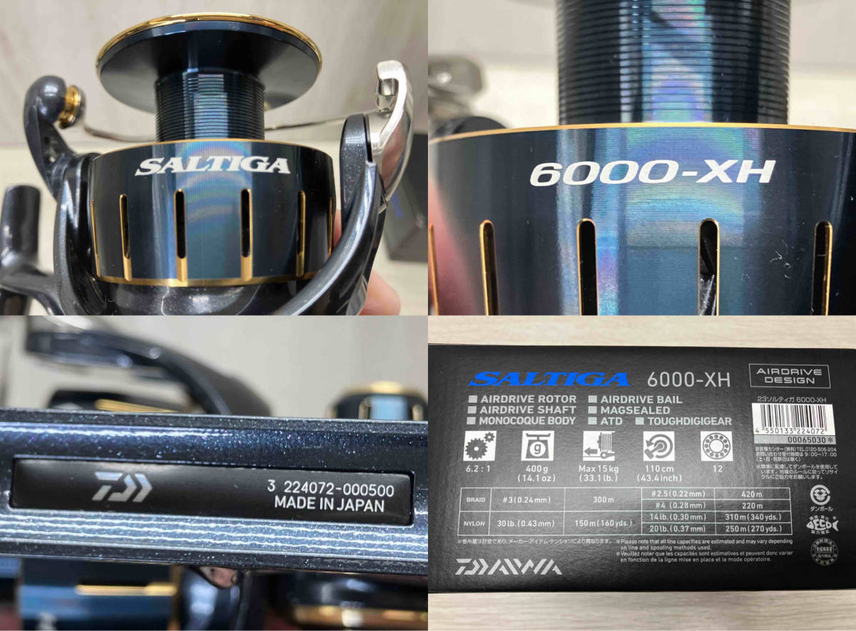 スピニングリール　DAIWA/ダイワ　23 SALTIGA/ソルティガ 6000-XH ケースあり_画像8