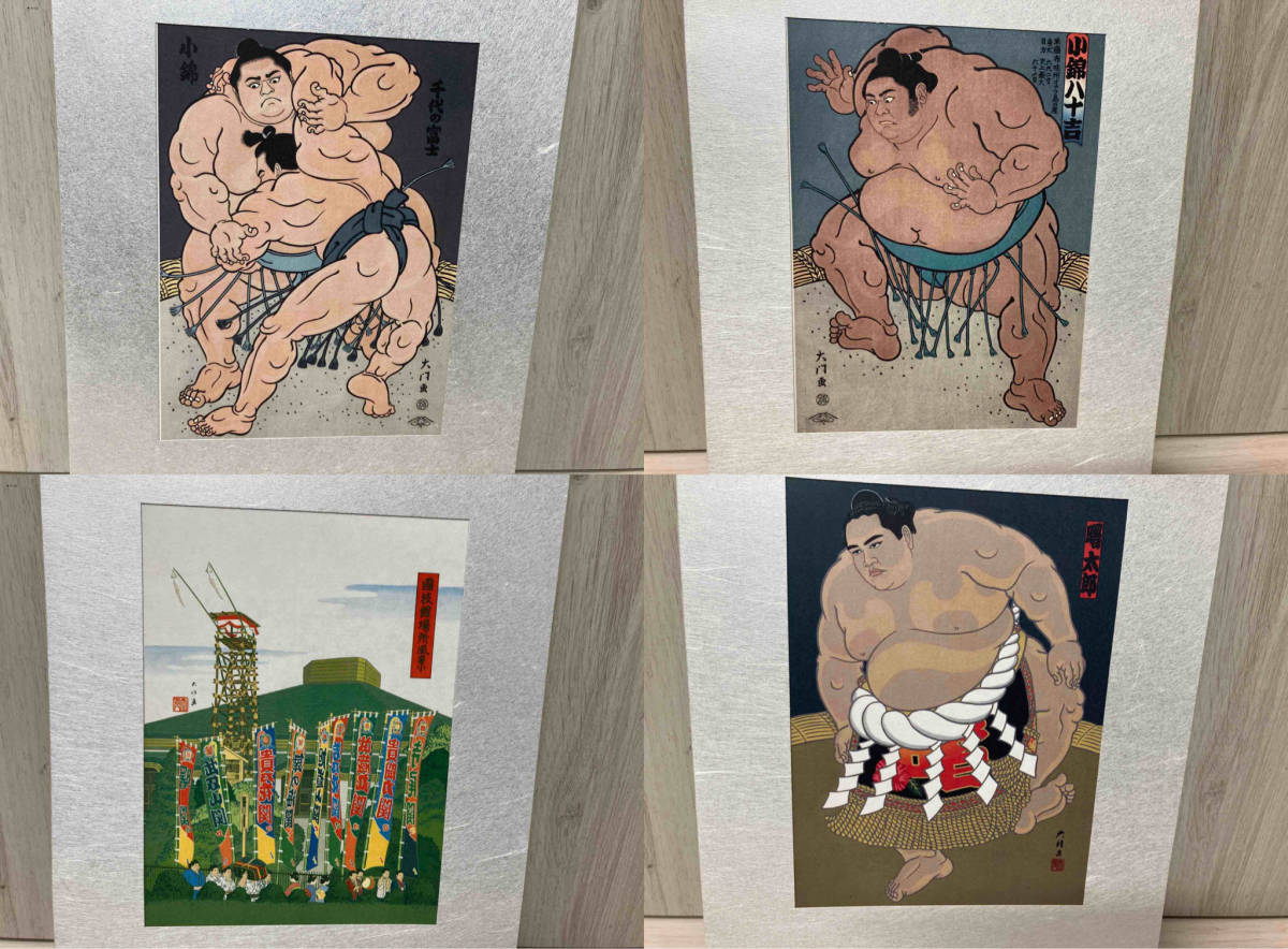 相撲　大相撲　千代の富士　色紙　5枚セット 相撲大相撲千代の富士色紙5枚セット