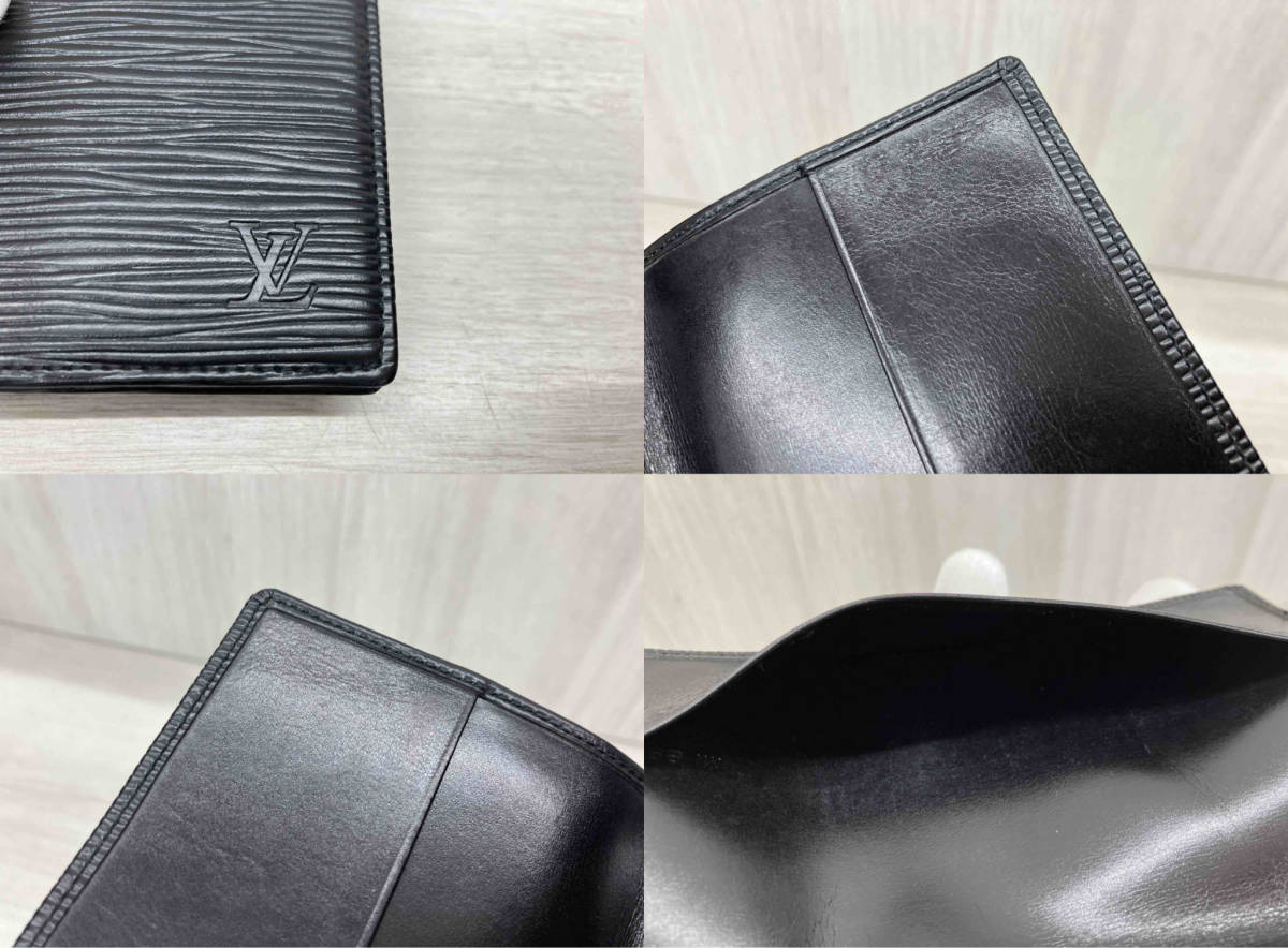 LOUIS VUITTON ルイヴィトン エピ MI8912 手帳カバー ブラック_画像6