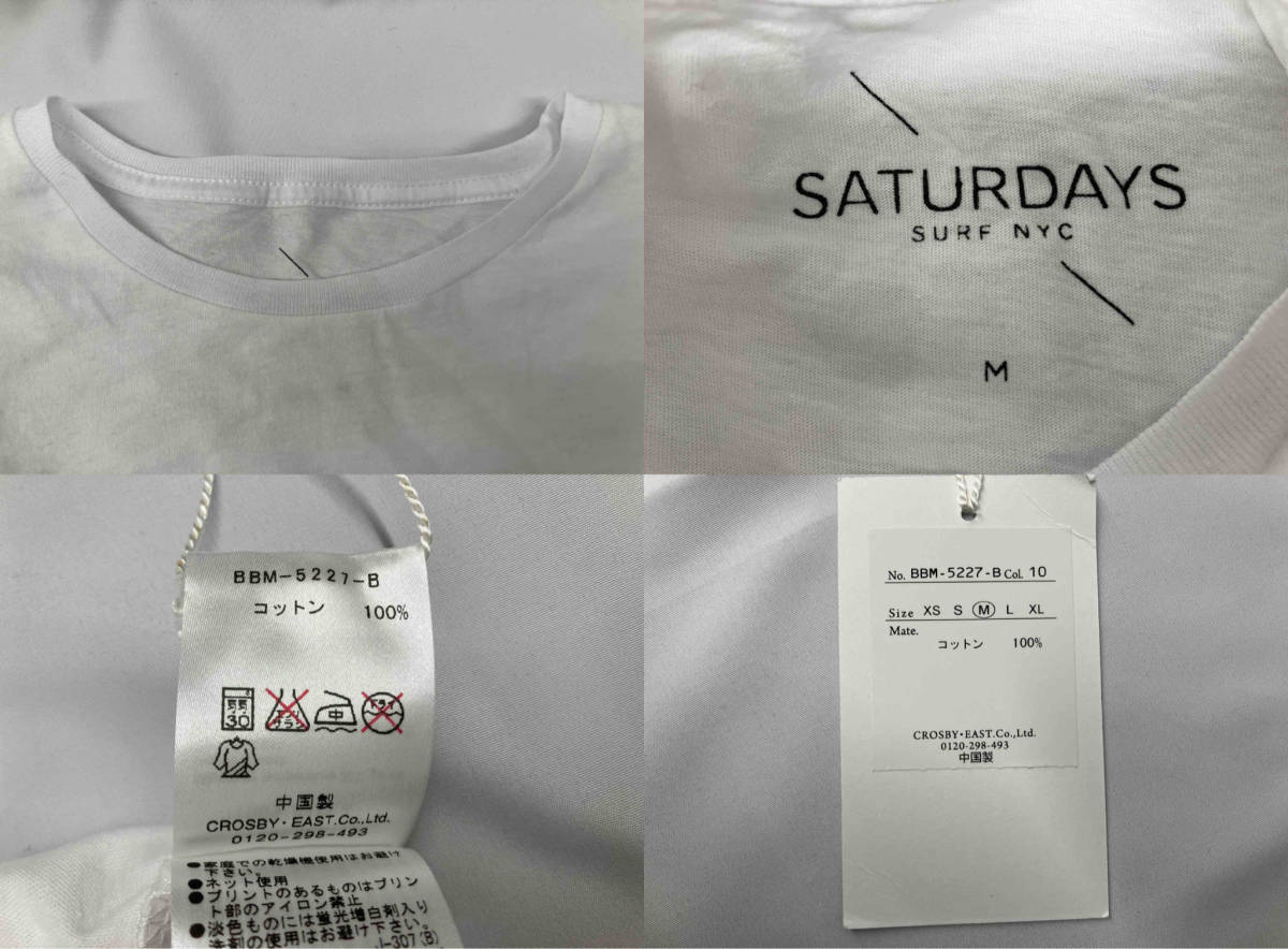 SATURDAYS NYC サタデーズ ニューヨークシティ　Tシャツ　Mサイズ　プリントデザイン　コットン100% タグ付き_画像5