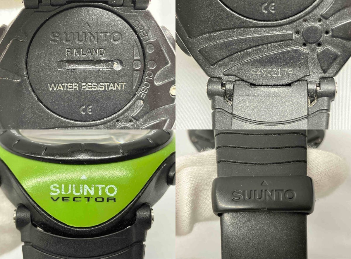 SUUNTO スント　VECTOR ベクター　腕時計　ヴェクター　94902179 グリーン　緑　ブラック　黒_スレ、傷、汚れ有り