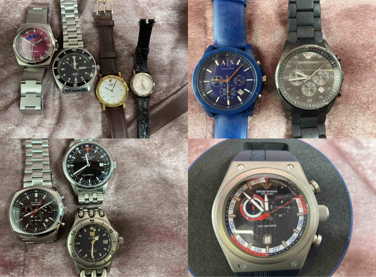 ジャンク ［ まとめ売り　10本 ］EMPORIO ARMANI CYMA Paul Smith ELGIN ARMANI EXCHANGE_画像2