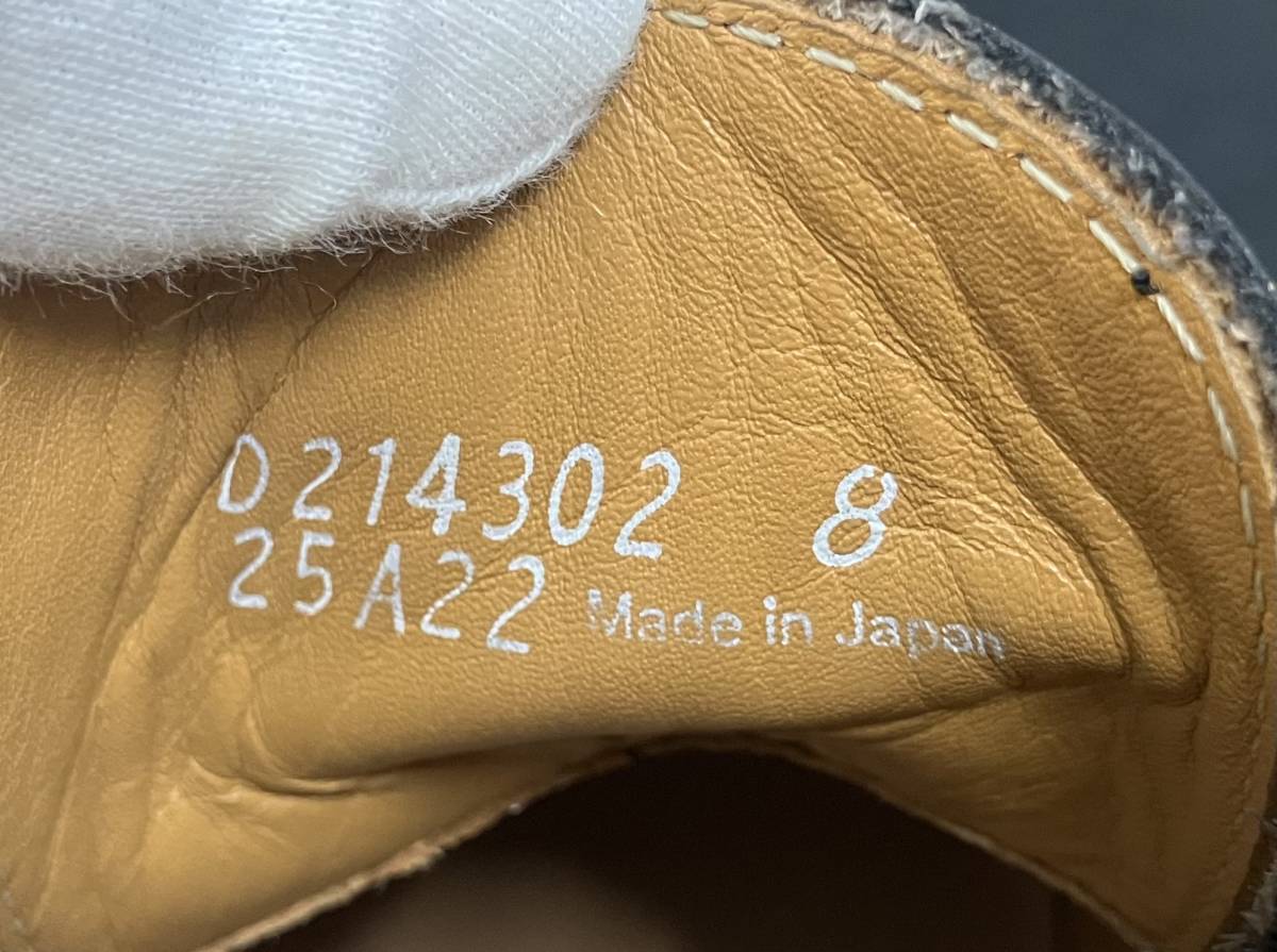 [箱付] Danner POSTMAN BOOTS ダナー ポストマン チャッカ ブーツ ブラック US8 26cm D-214302 レザー レースアップ_画像7