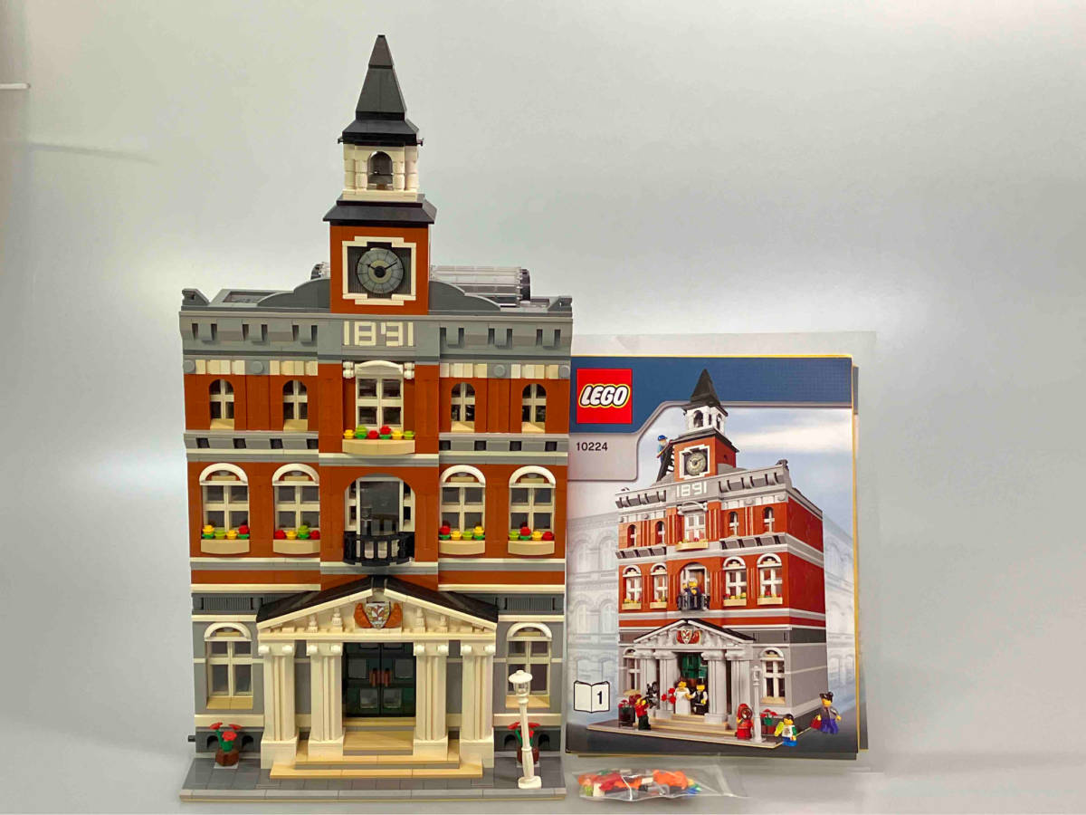正規品LEGO 10224タウンホール レゴクリエイターエキスパート モジュラービルディング 中古_画像1