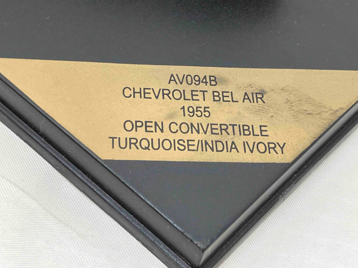 VITESSE Vitesse AV094B CHEVROLET BEL AIR Chevrolet Belair 1955 OPEN CONVERTIBLE TEUQUOISE/INdIA IVORY
