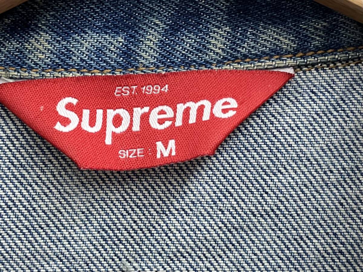 Supreme / シュプリーム / 18SS Patches Denim Trucker Jacket / Mサイズ / ブルー / ホワイト / デニムジャケット_画像2